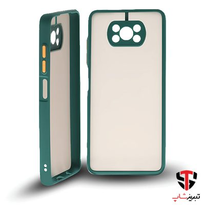 کاور پشت مات شیائومی مدل Poco X3 محافظ لنزدار