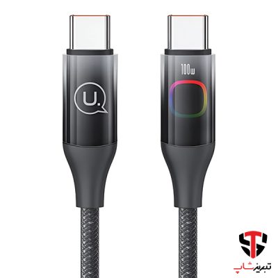 کابل Type-C به Type-C یوسمز مدل US-SJ640 طول 1.2 متر